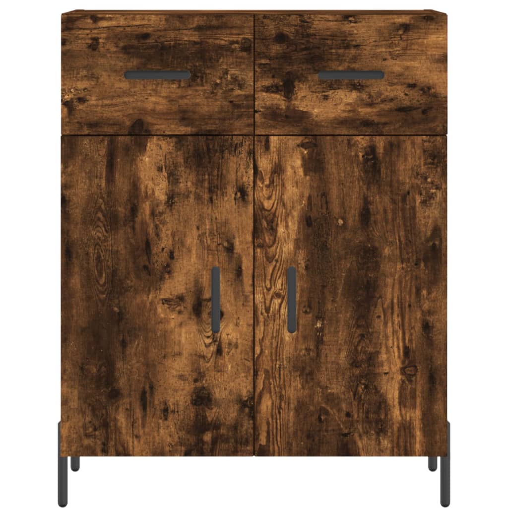 Dressoir 69,5x34x90 cm bewerkt hout gerookt eikenkleurig is nu te koop bij PeponiXL, paradijselijk wonen!