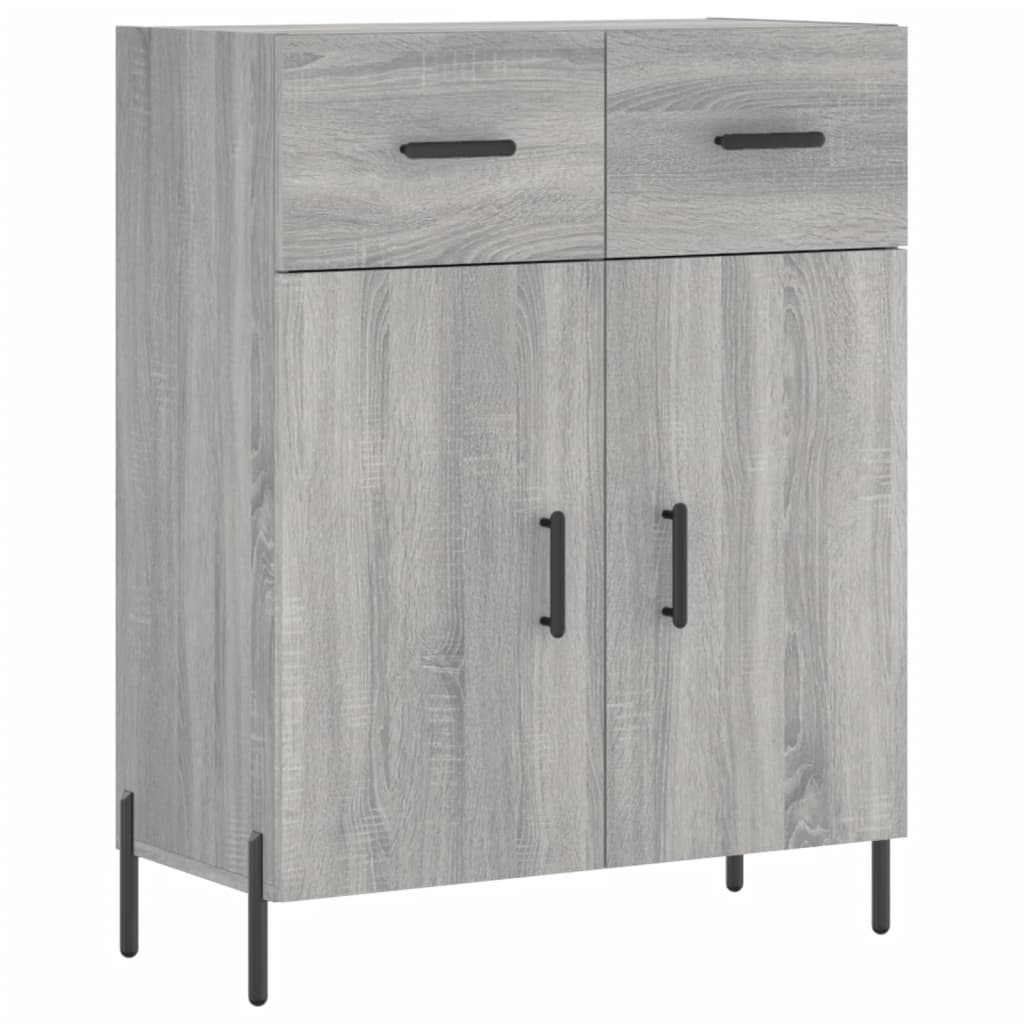 Dressoir 69,5x34x90 cm bewerkt hout grijs sonoma eikenkleurig is nu te koop bij PeponiXL, paradijselijk wonen!