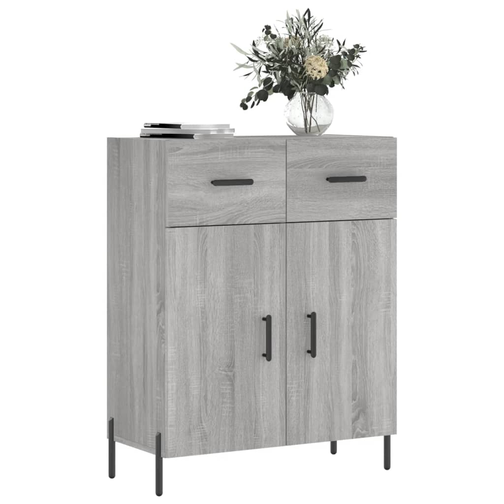 Dressoir 69,5x34x90 cm bewerkt hout grijs sonoma eikenkleurig is nu te koop bij PeponiXL, paradijselijk wonen!