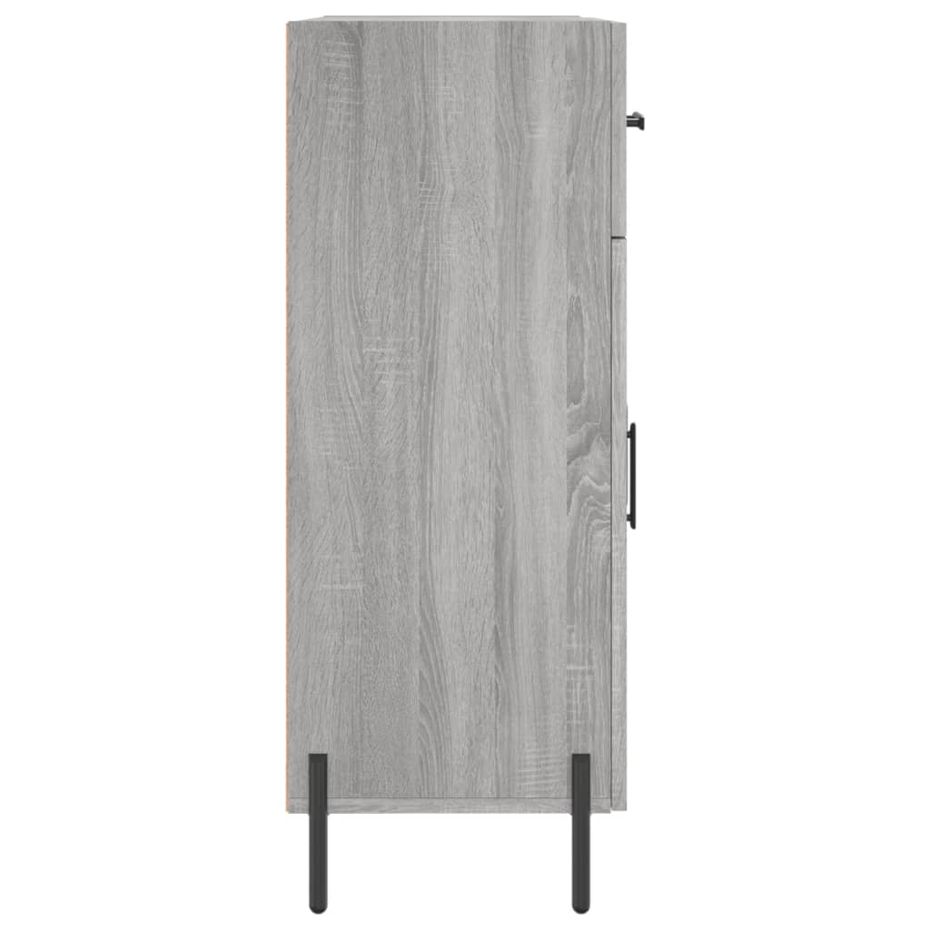 Dressoir 69,5x34x90 cm bewerkt hout grijs sonoma eikenkleurig is nu te koop bij PeponiXL, paradijselijk wonen!