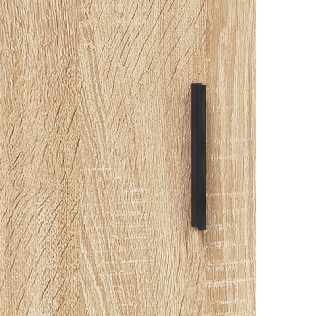 Dressoir 69,5x34x90 cm bewerkt hout sonoma eikenkleurig is nu te koop bij PeponiXL, paradijselijk wonen!