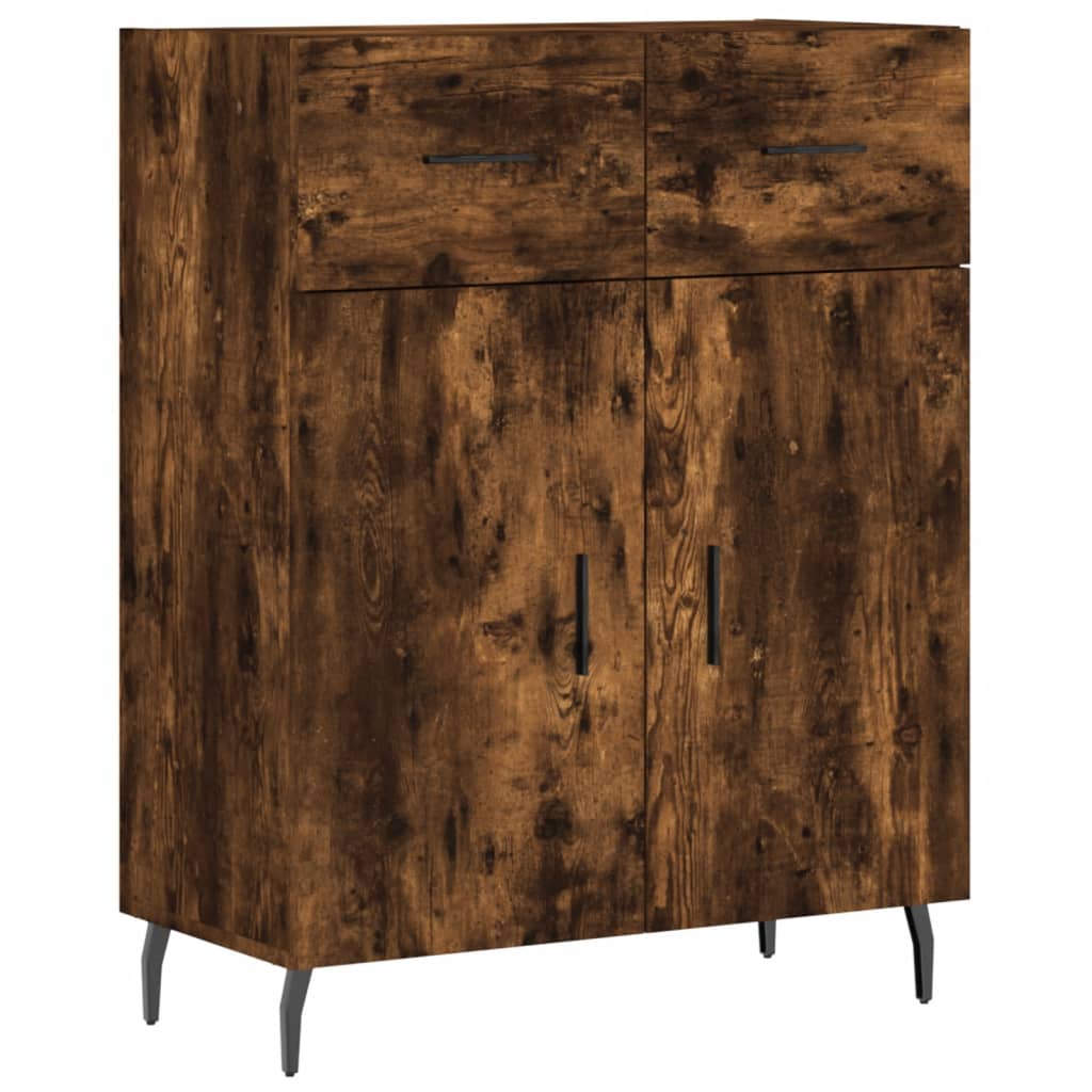 Dressoir 69,5x34x90 cm bewerkt hout gerookt eikenkleurig is nu te koop bij PeponiXL, paradijselijk wonen!