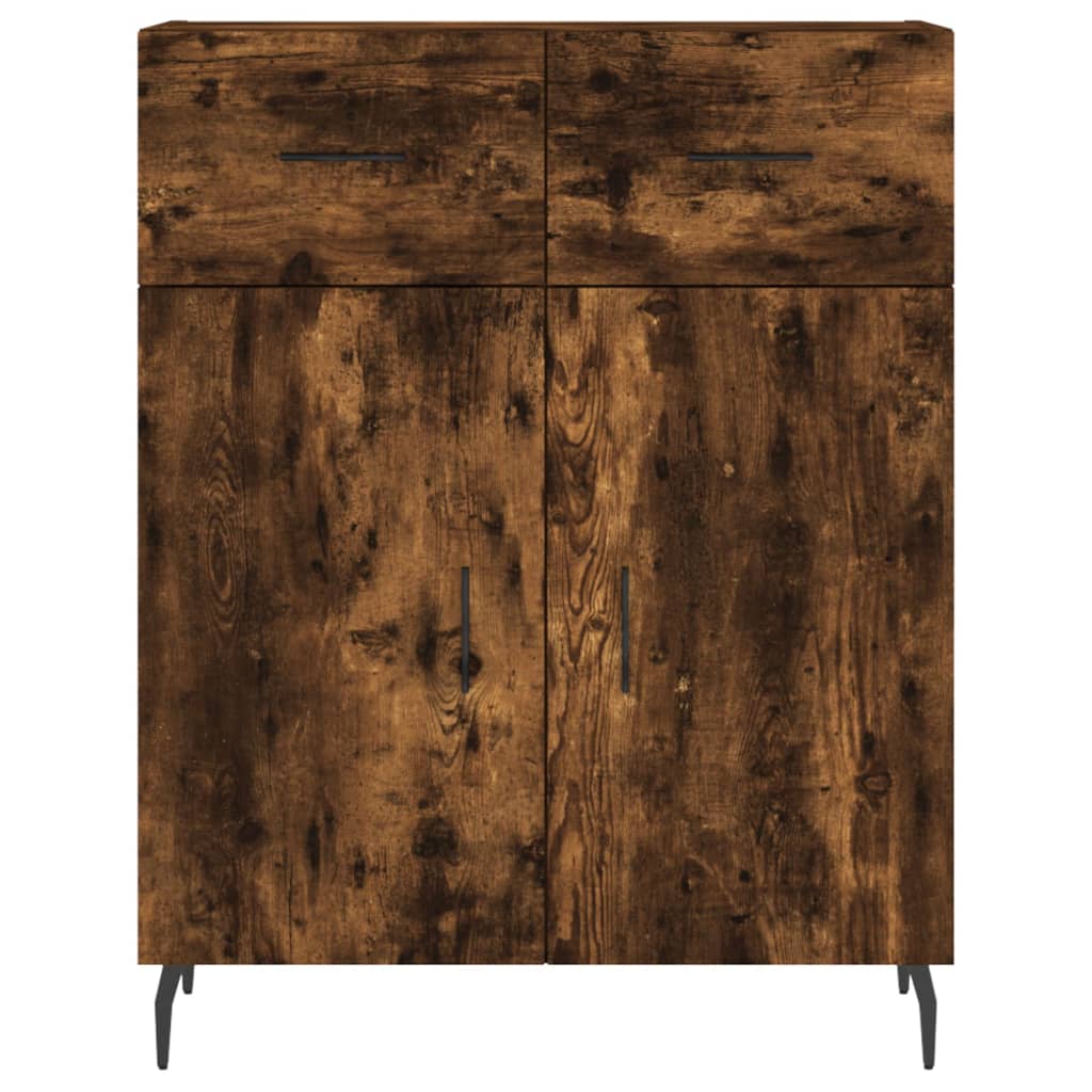 Dressoir 69,5x34x90 cm bewerkt hout gerookt eikenkleurig is nu te koop bij PeponiXL, paradijselijk wonen!