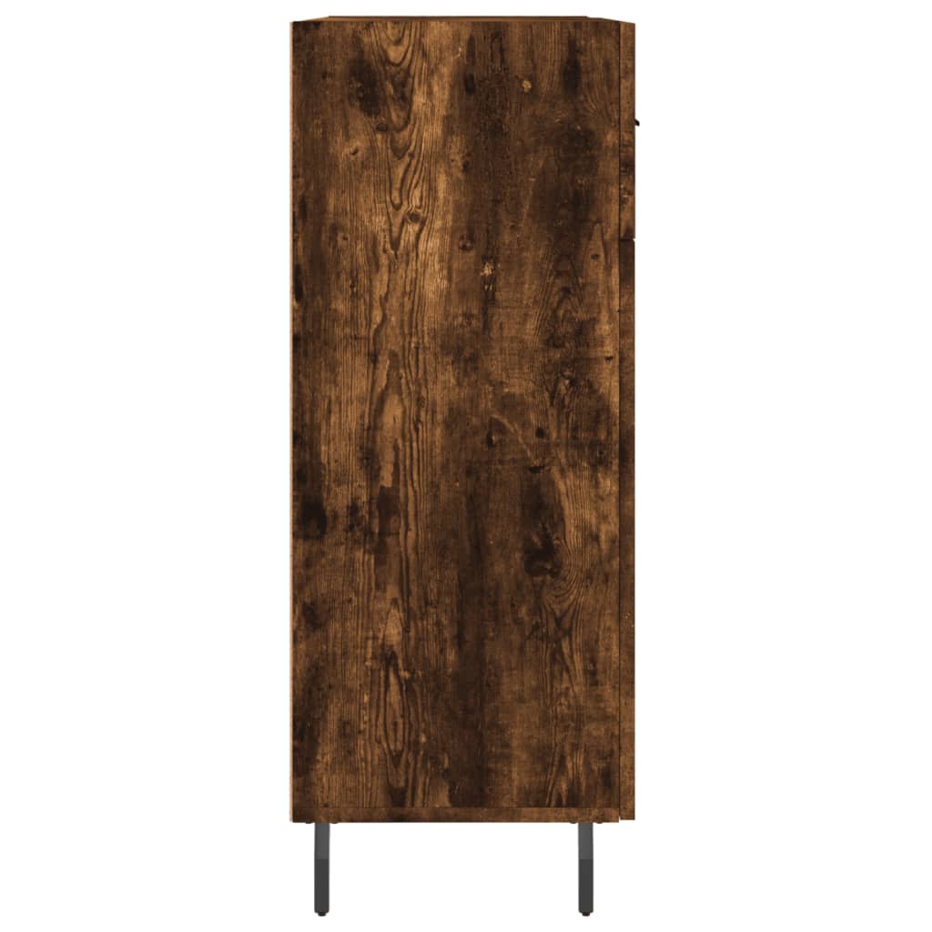 Dressoir 69,5x34x90 cm bewerkt hout gerookt eikenkleurig is nu te koop bij PeponiXL, paradijselijk wonen!