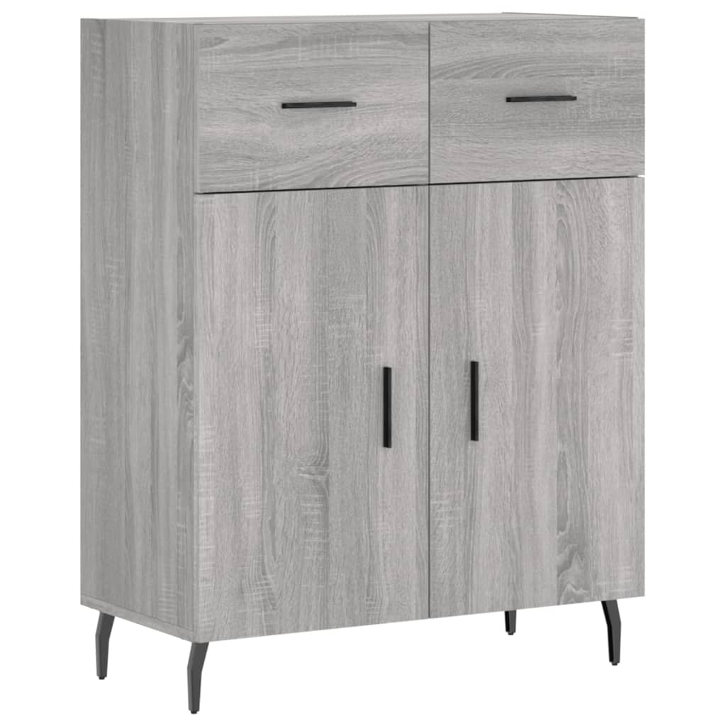 Dressoir 69,5x34x90 cm bewerkt hout grijs sonoma eikenkleurig is nu te koop bij PeponiXL, paradijselijk wonen!