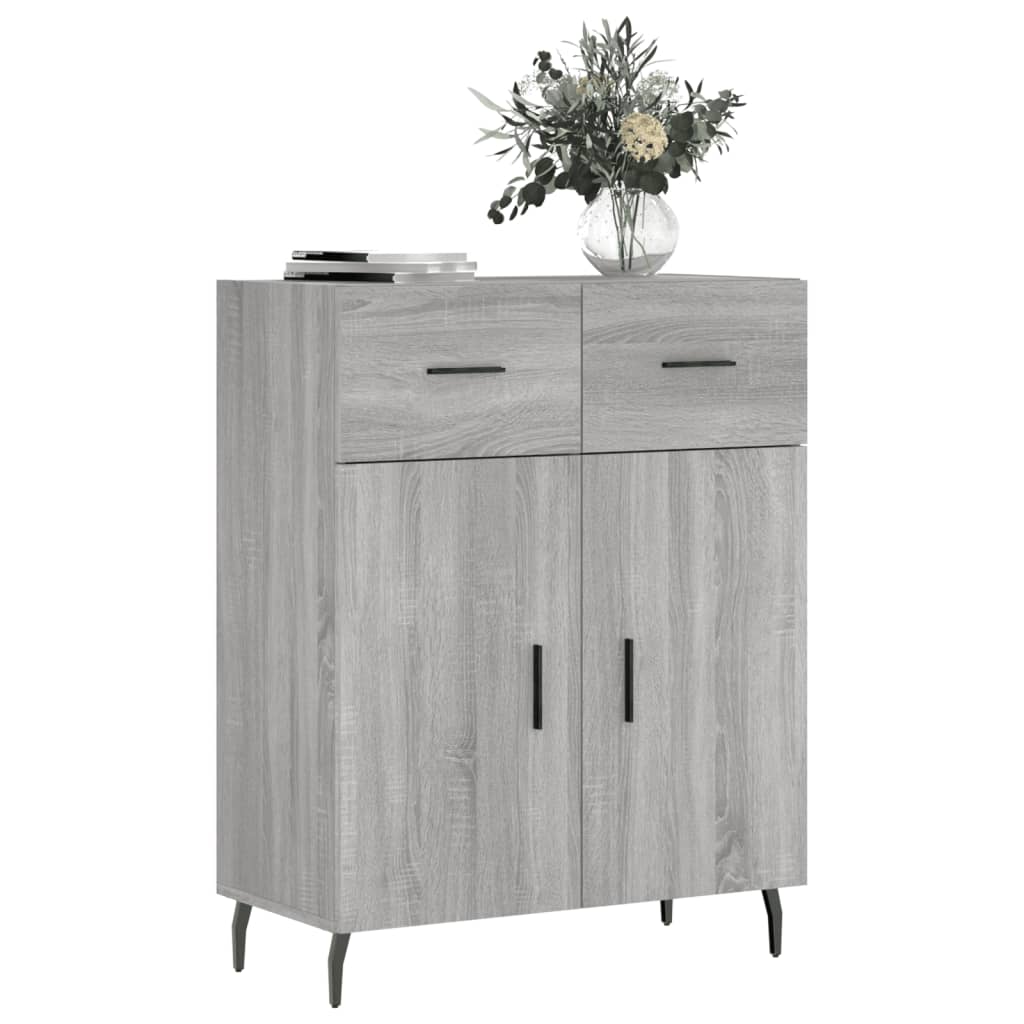Dressoir 69,5x34x90 cm bewerkt hout grijs sonoma eikenkleurig is nu te koop bij PeponiXL, paradijselijk wonen!