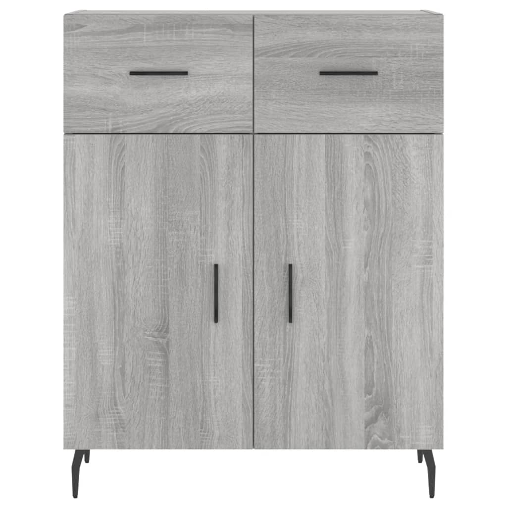 Dressoir 69,5x34x90 cm bewerkt hout grijs sonoma eikenkleurig is nu te koop bij PeponiXL, paradijselijk wonen!