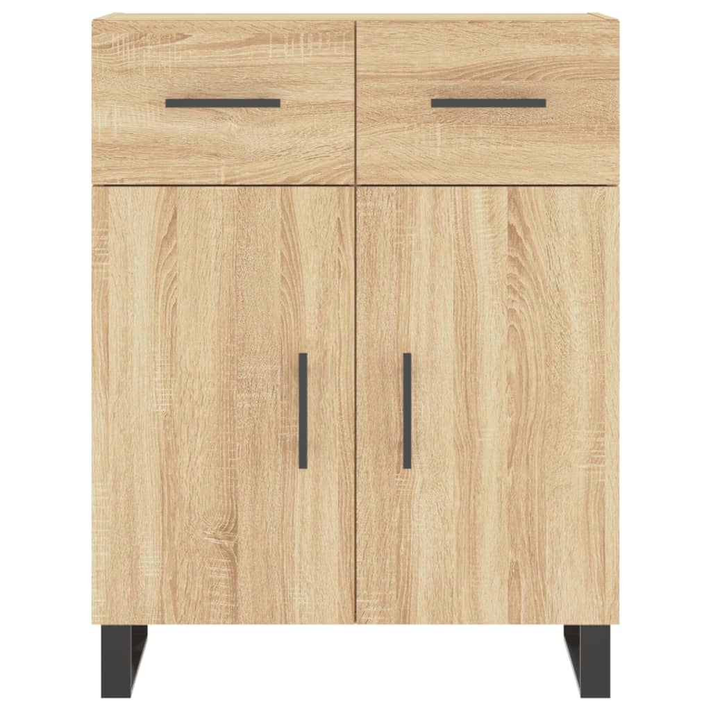 Dressoir 69,5x34x90 cm bewerkt hout sonoma eikenkleurig is nu te koop bij PeponiXL, paradijselijk wonen!