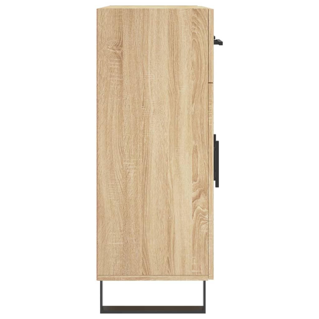 Dressoir 69,5x34x90 cm bewerkt hout sonoma eikenkleurig is nu te koop bij PeponiXL, paradijselijk wonen!