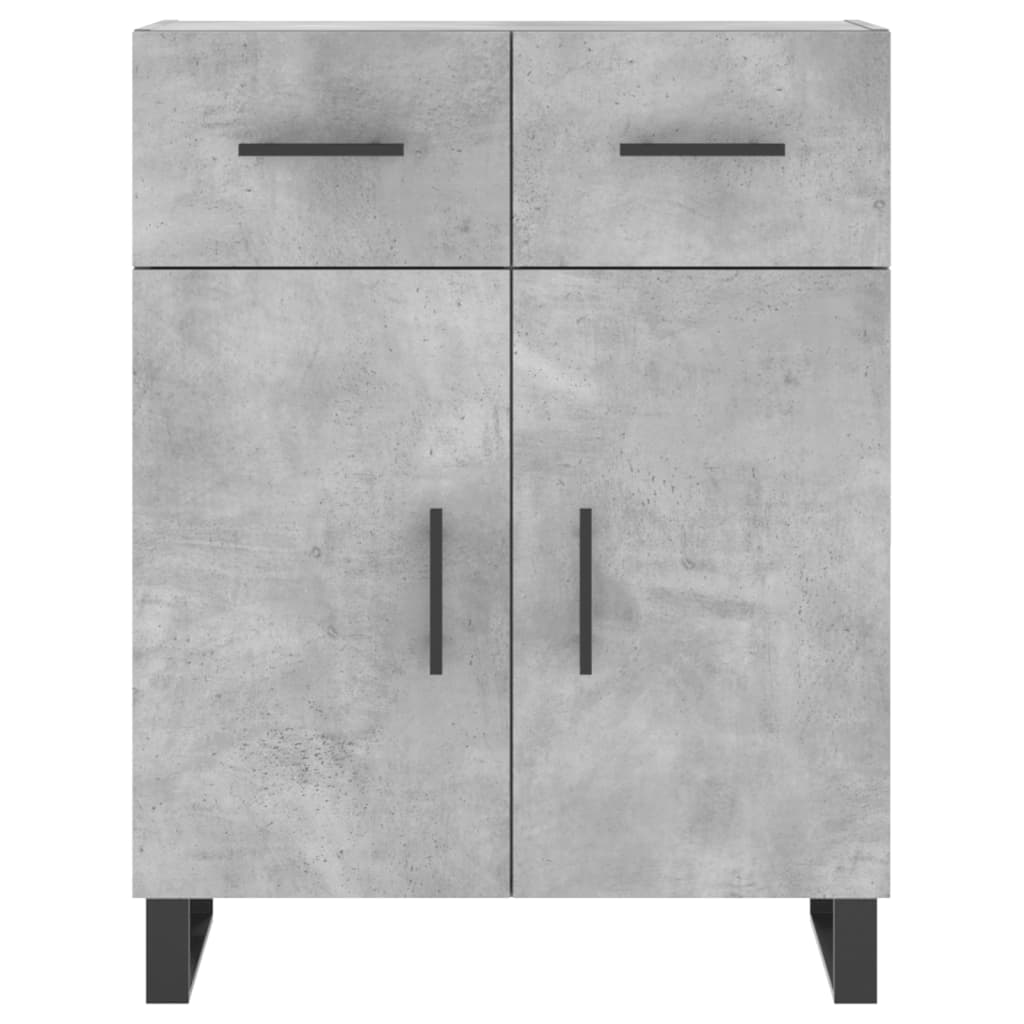 Dressoir 69,5x34x90 cm bewerkt hout betongrijs is nu te koop bij PeponiXL, paradijselijk wonen!