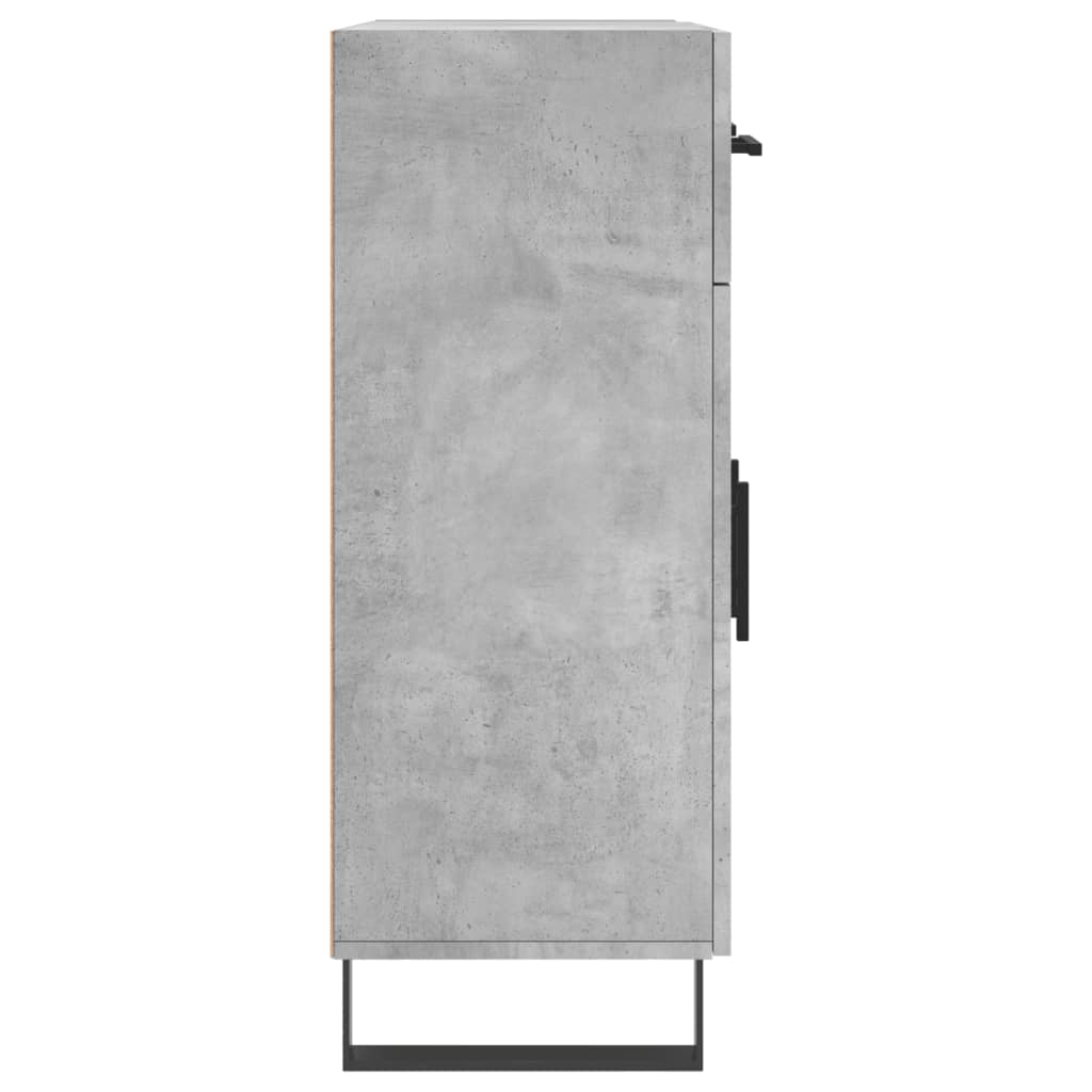 Dressoir 69,5x34x90 cm bewerkt hout betongrijs is nu te koop bij PeponiXL, paradijselijk wonen!