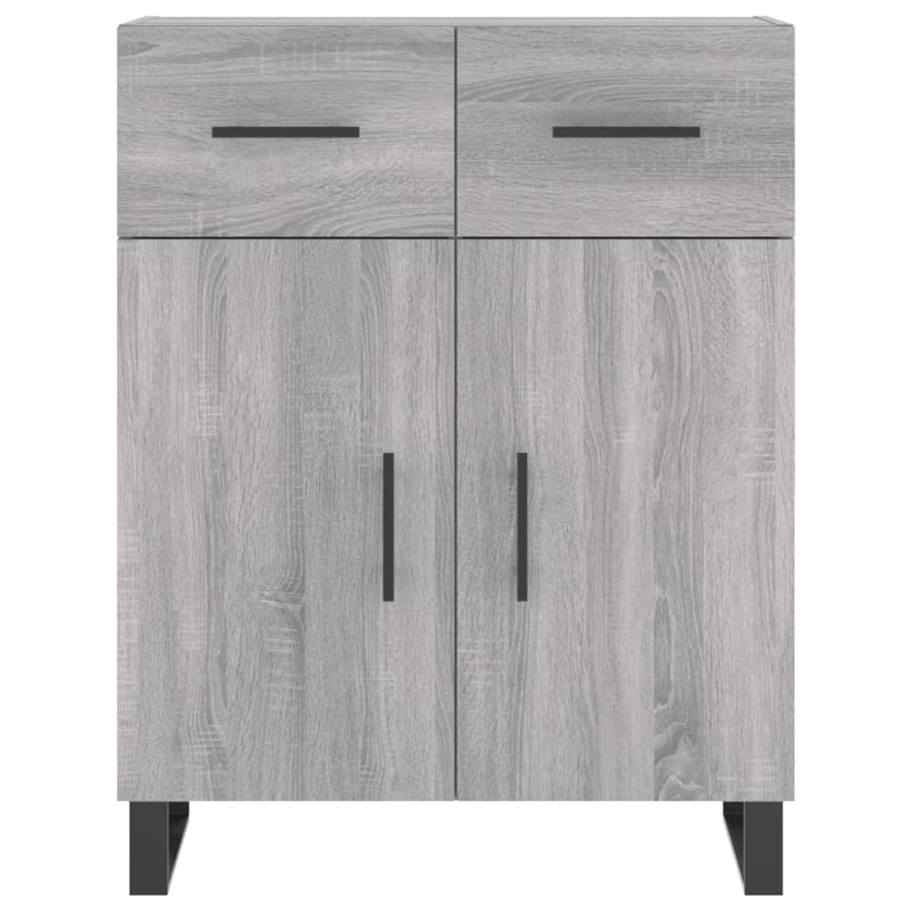 Dressoir 69,5x34x90 cm bewerkt hout grijs sonoma eikenkleurig is nu te koop bij PeponiXL, paradijselijk wonen!