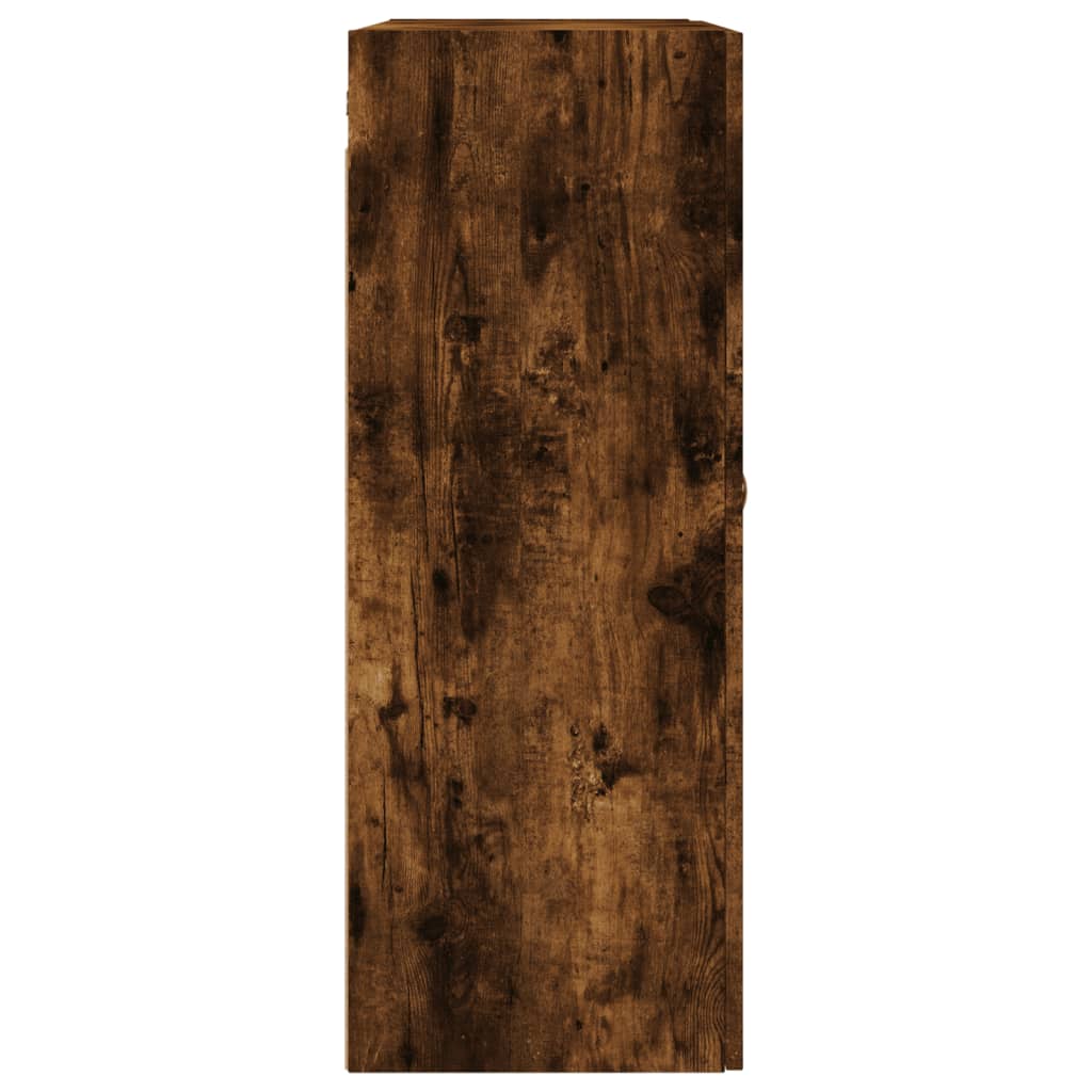 Wandkast 69,5x34x90 cm gerookt eikenkleurig is nu te koop bij PeponiXL, paradijselijk wonen!