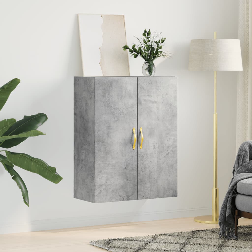 Wandkast 69,5x34x90 cm betongrijs is nu te koop bij PeponiXL, paradijselijk wonen!