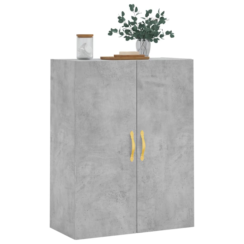 Wandkast 69,5x34x90 cm betongrijs is nu te koop bij PeponiXL, paradijselijk wonen!