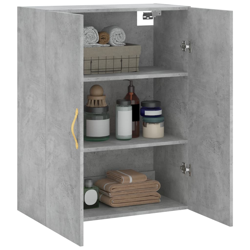 Wandkast 69,5x34x90 cm betongrijs is nu te koop bij PeponiXL, paradijselijk wonen!