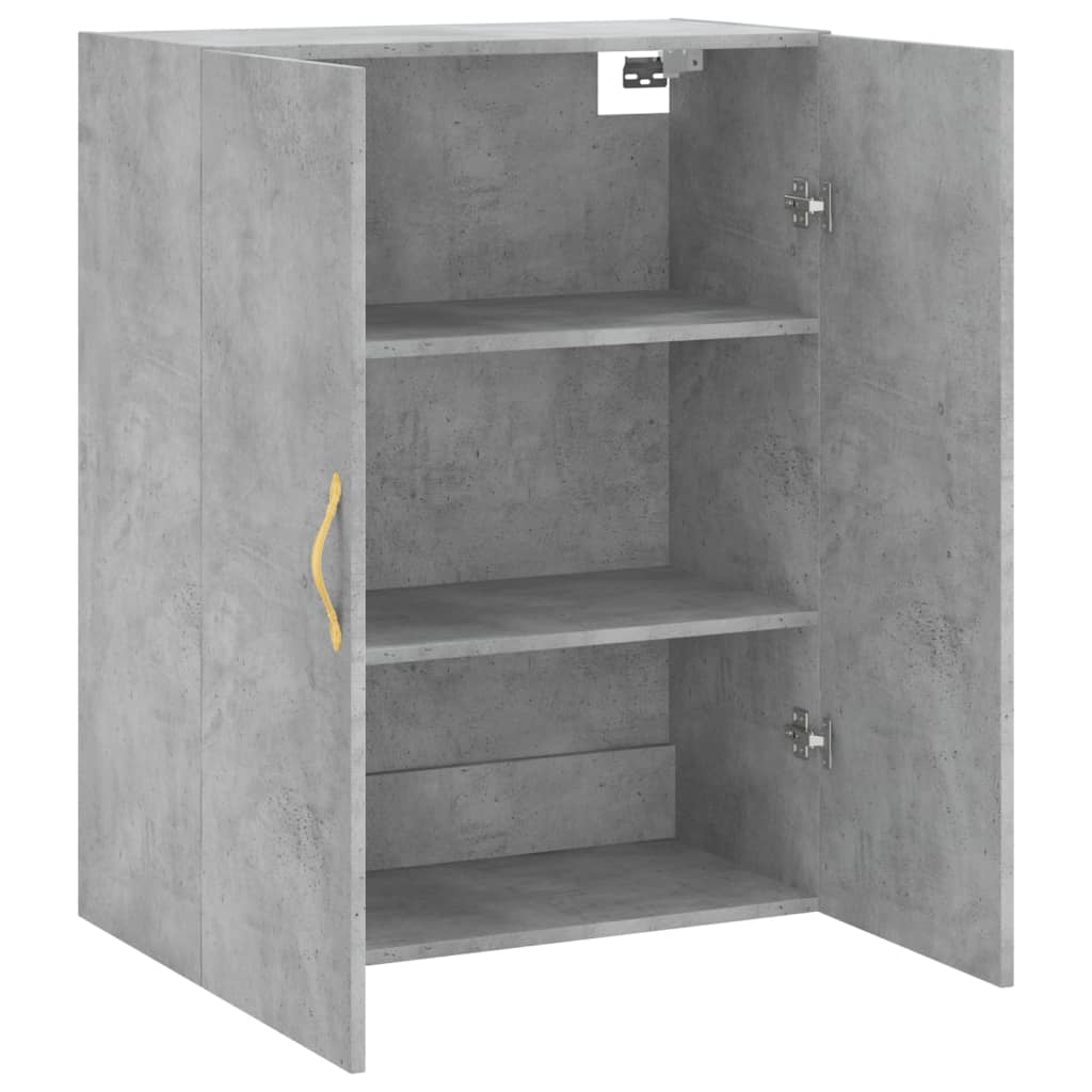 Wandkast 69,5x34x90 cm betongrijs is nu te koop bij PeponiXL, paradijselijk wonen!