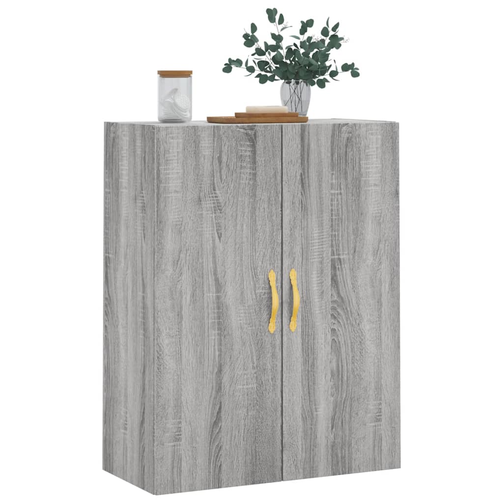 Wandkast 69,5x34x90 cm grijs sonoma eikenkleurig is nu te koop bij PeponiXL, paradijselijk wonen!
