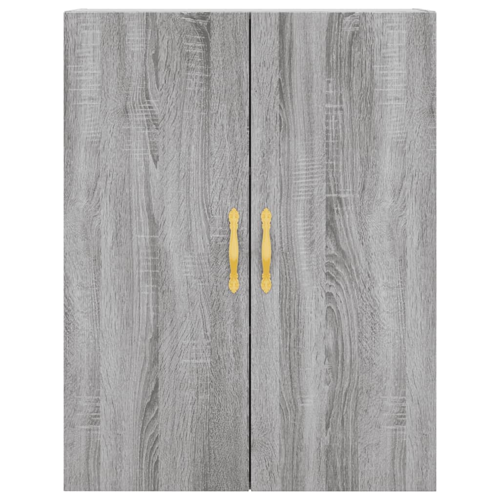 Wandkast 69,5x34x90 cm grijs sonoma eikenkleurig is nu te koop bij PeponiXL, paradijselijk wonen!