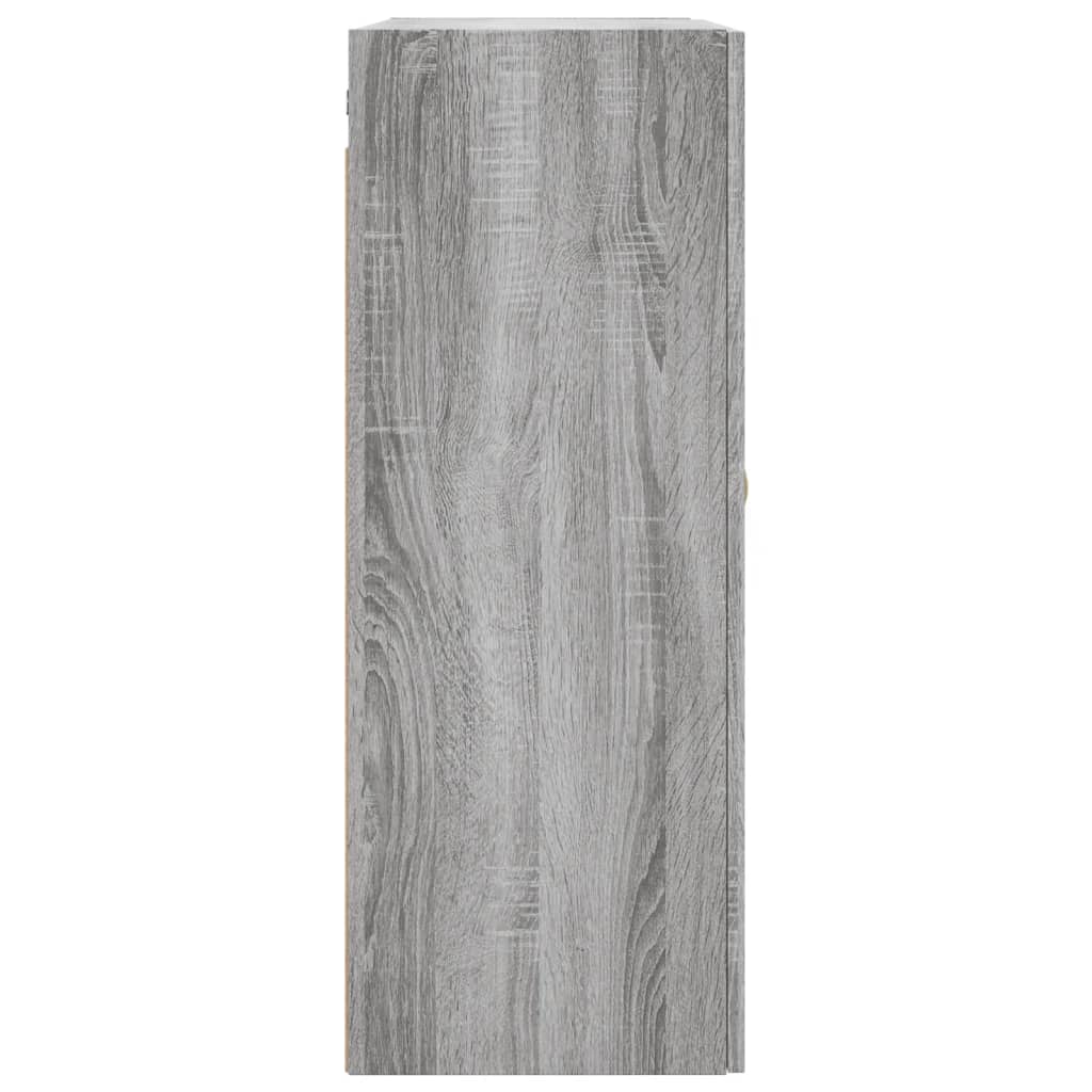 Wandkast 69,5x34x90 cm grijs sonoma eikenkleurig is nu te koop bij PeponiXL, paradijselijk wonen!