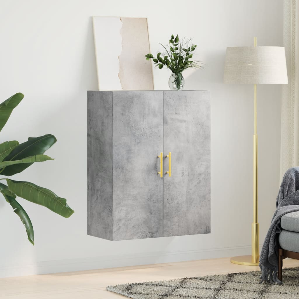 Wandkast 69,5x34x90 cm betongrijs is nu te koop bij PeponiXL, paradijselijk wonen!