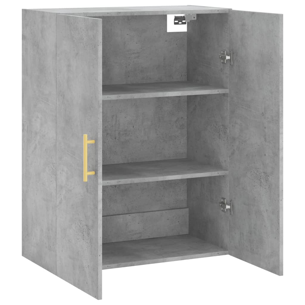 Wandkast 69,5x34x90 cm betongrijs is nu te koop bij PeponiXL, paradijselijk wonen!