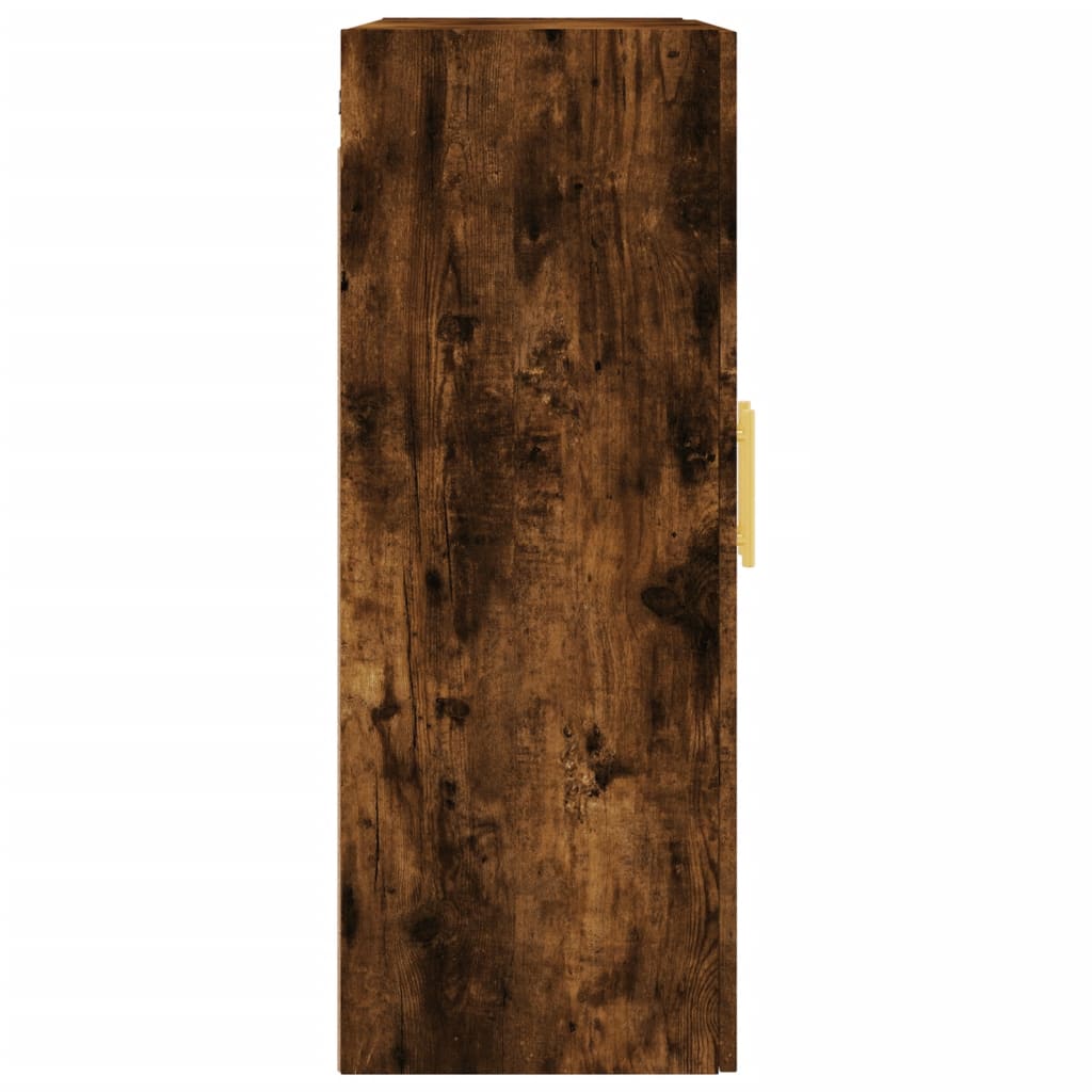 Wandkast 69,5x34x90 cm gerookt eikenkleurig is nu te koop bij PeponiXL, paradijselijk wonen!
