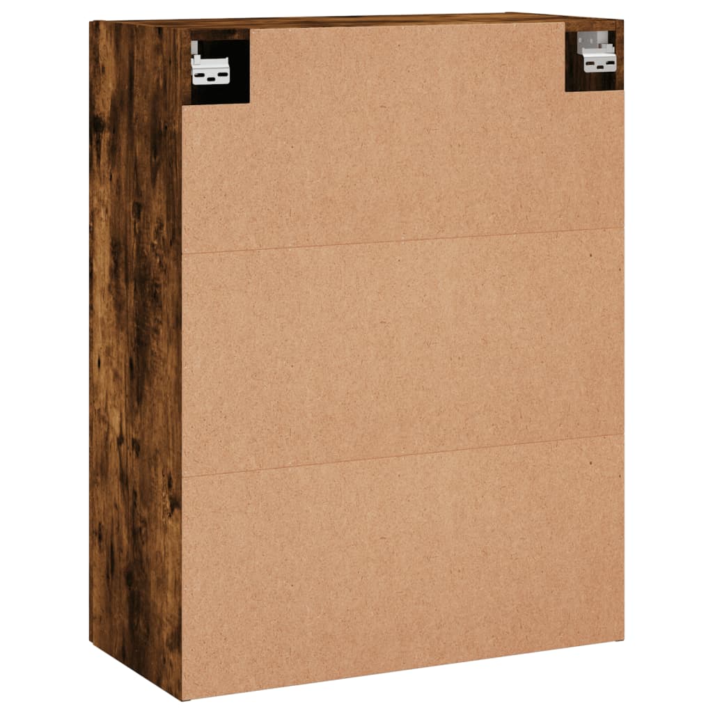 Wandkast 69,5x34x90 cm gerookt eikenkleurig is nu te koop bij PeponiXL, paradijselijk wonen!