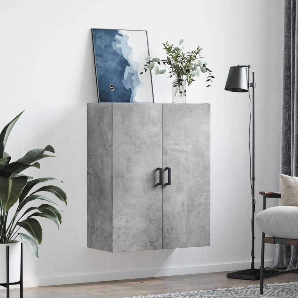 Wandkast 69,5x34x90 cm betongrijs is nu te koop bij PeponiXL, paradijselijk wonen!