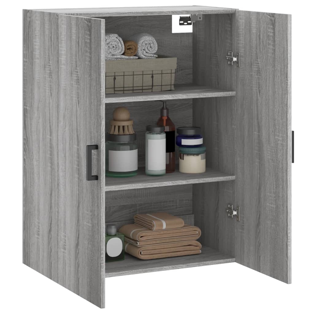 Bovenkast 69,5x34x90 cm grijs sonoma eikenkleurig is nu te koop bij PeponiXL, paradijselijk wonen!