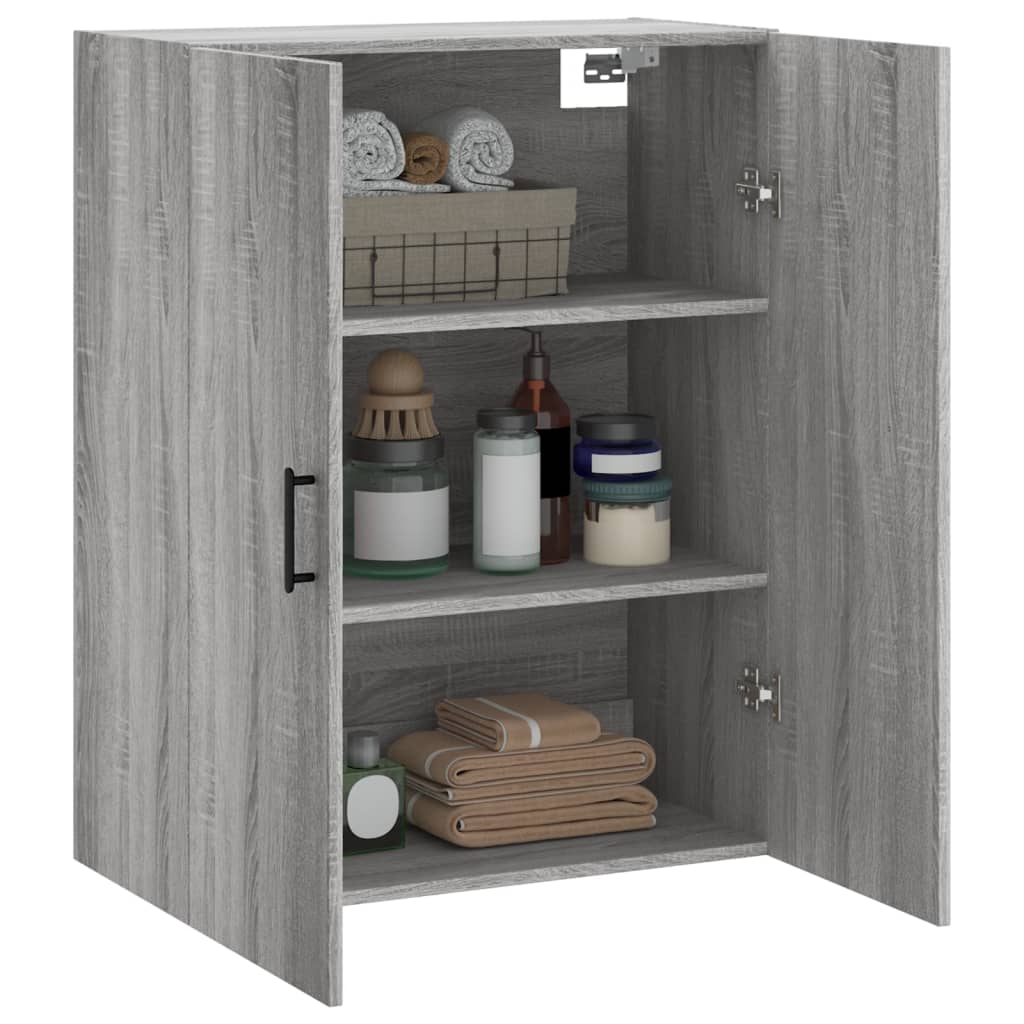 Bovenkast 69,5x34x90 cm grijs sonoma eikenkleurig is nu te koop bij PeponiXL, paradijselijk wonen!