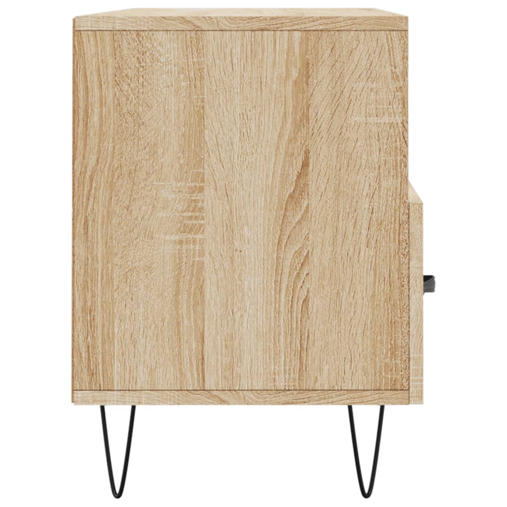 Tv-meubel 102x36x50 cm bewerkt hout sonoma eikenkleurig is nu te koop bij PeponiXL, paradijselijk wonen!