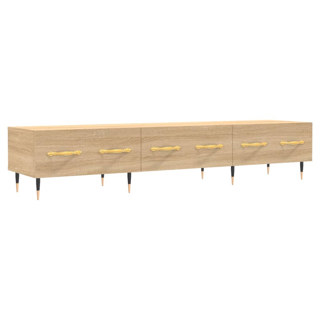 Tv-meubel 150x36x30 cm bewerkt hout sonoma eikenkleurig is nu te koop bij PeponiXL, paradijselijk wonen!