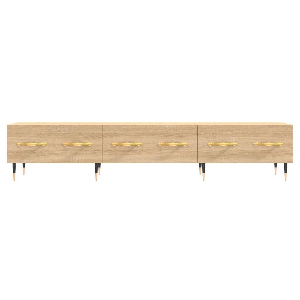 Tv-meubel 150x36x30 cm bewerkt hout sonoma eikenkleurig is nu te koop bij PeponiXL, paradijselijk wonen!