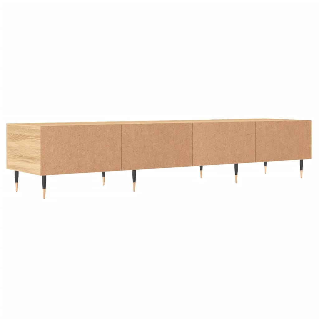 Tv-meubel 150x36x30 cm bewerkt hout sonoma eikenkleurig is nu te koop bij PeponiXL, paradijselijk wonen!