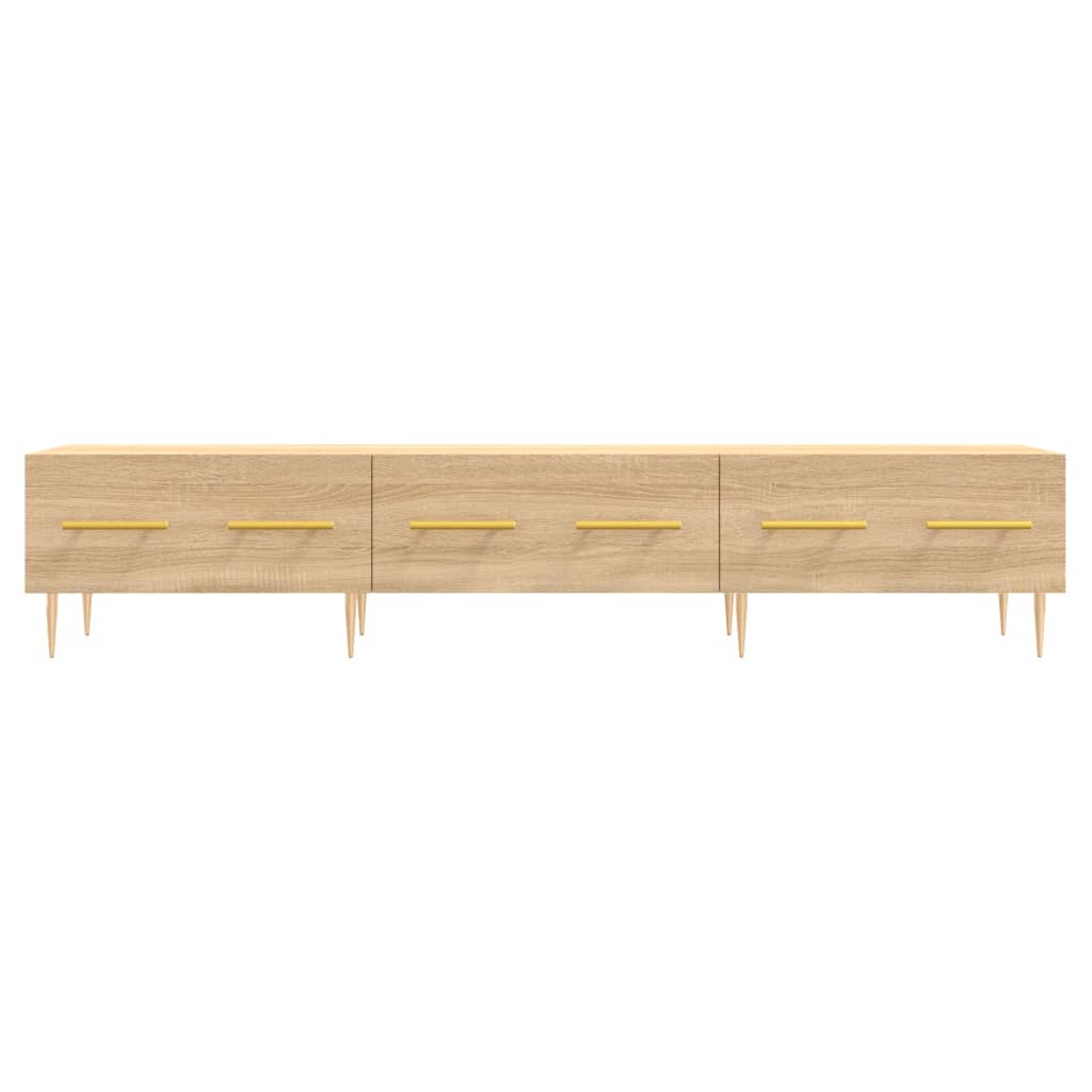 Tv-meubel 150x36x30 cm bewerkt hout sonoma eikenkleurig is nu te koop bij PeponiXL, paradijselijk wonen!