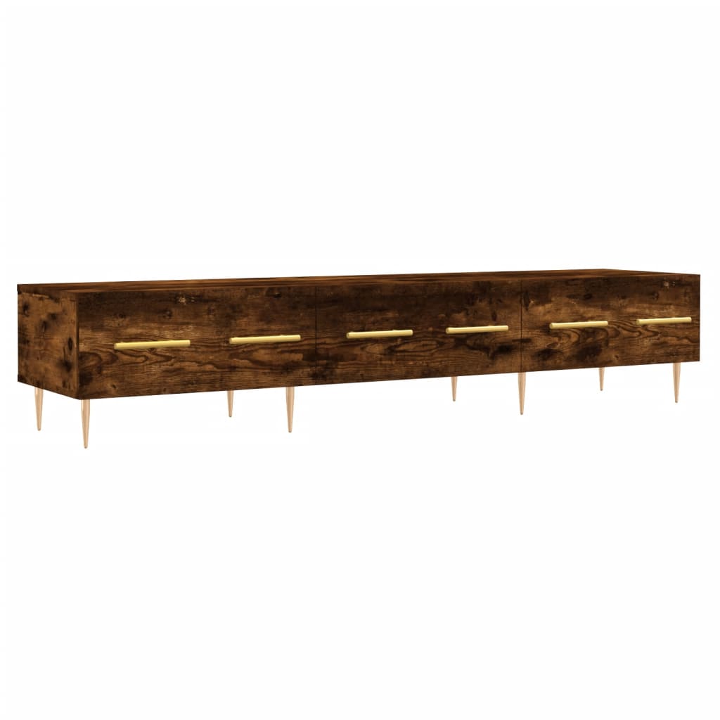 Tv-meubel 150x36x30 cm bewerkt hout gerookt eikenkleurig is nu te koop bij PeponiXL, paradijselijk wonen!