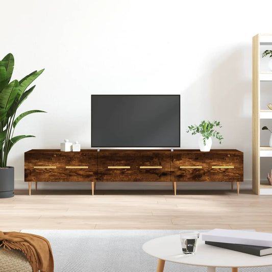 Tv-meubel 150x36x30 cm bewerkt hout gerookt eikenkleurig is nu te koop bij PeponiXL, paradijselijk wonen!