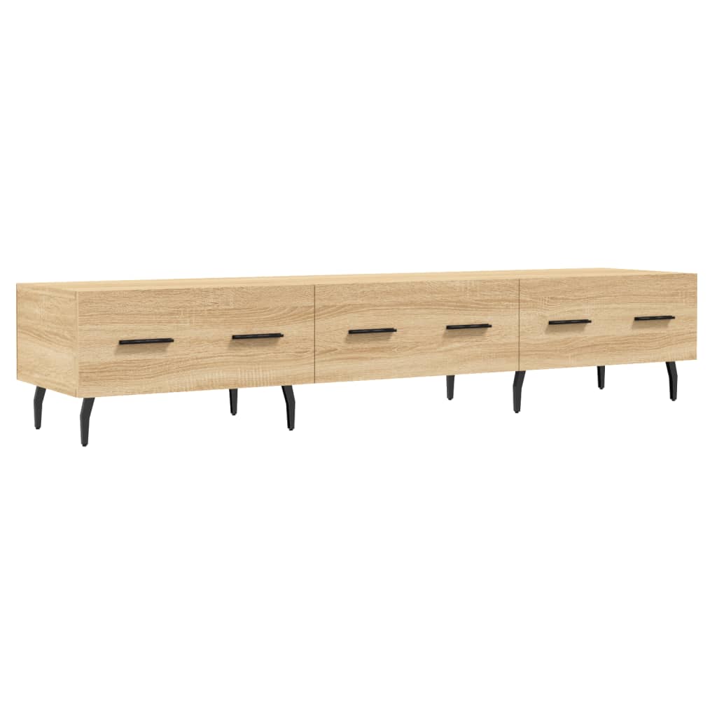 Tv-meubel 150x36x30 cm bewerkt hout sonoma eikenkleurig is nu te koop bij PeponiXL, paradijselijk wonen!