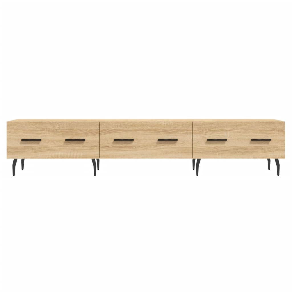 Tv-meubel 150x36x30 cm bewerkt hout sonoma eikenkleurig is nu te koop bij PeponiXL, paradijselijk wonen!