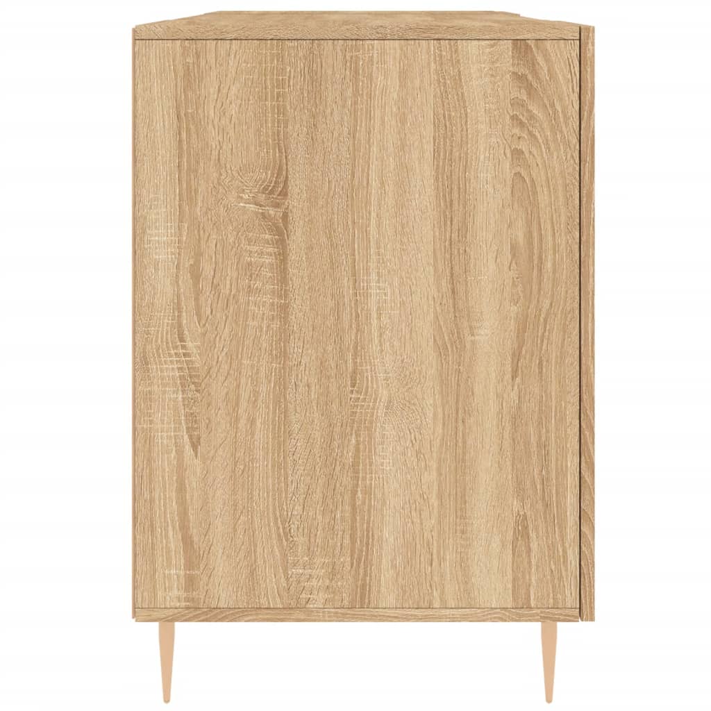 Bureau 140x50x75 cm bewerkt hout sonoma eikenkleurig is nu te koop bij PeponiXL, paradijselijk wonen!