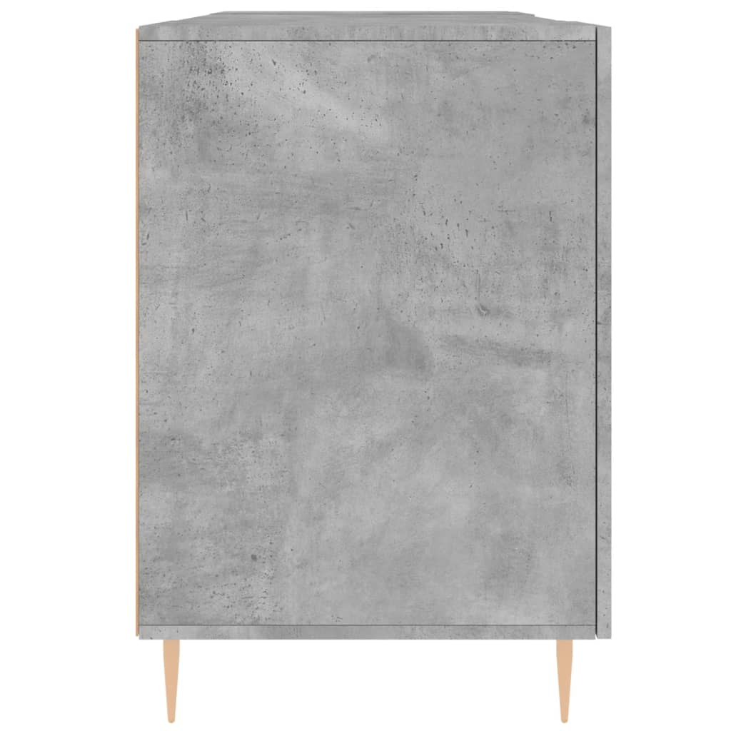 Bureau 140x50x75 cm bewerkt hout betongrijs is nu te koop bij PeponiXL, paradijselijk wonen!