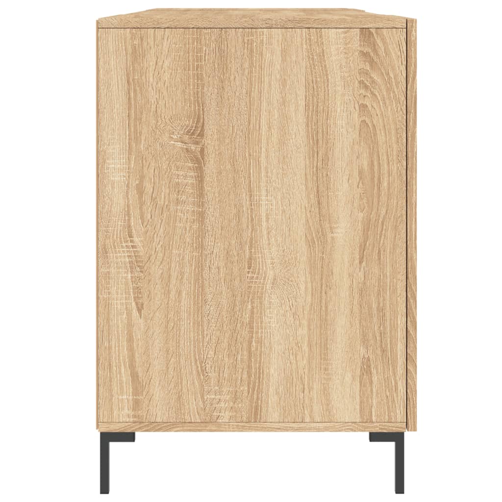 Bureau 140x50x75 cm bewerkt hout sonoma eikenkleurig is nu te koop bij PeponiXL, paradijselijk wonen!
