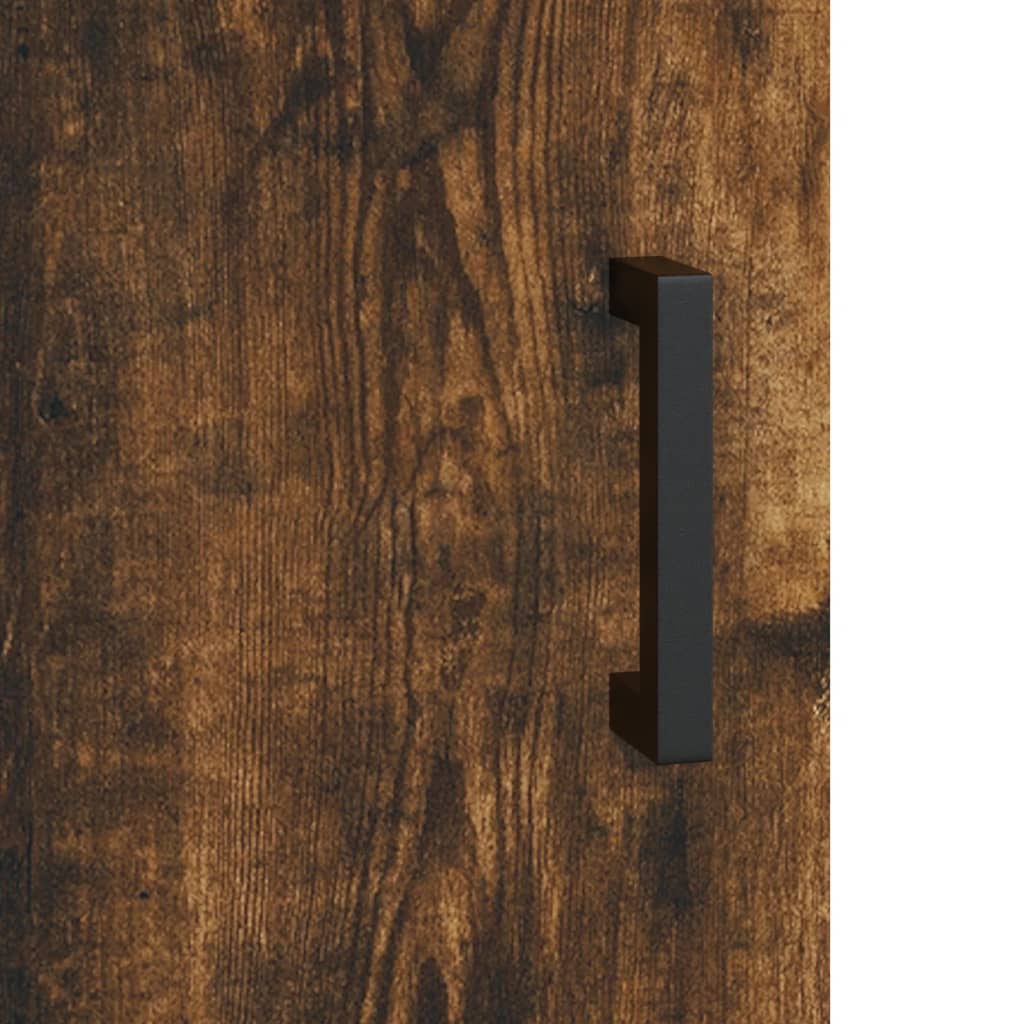 Bureau 140x50x75 cm bewerkt hout gerookt eikenkleurig is nu te koop bij PeponiXL, paradijselijk wonen!