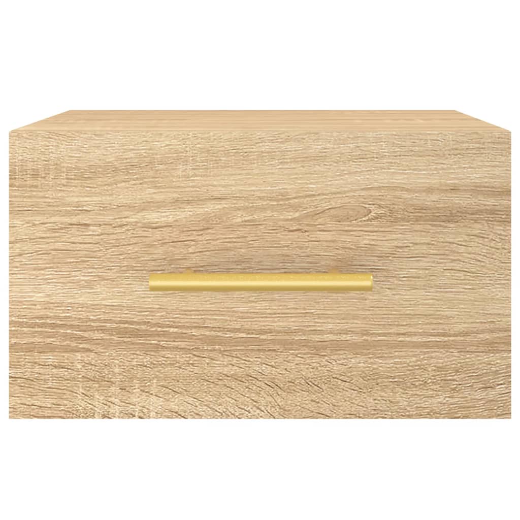 Nachtkastjes 2 st wandgemonteerd 35x35x20 cm sonoma eikenkleur is nu te koop bij PeponiXL, paradijselijk wonen!