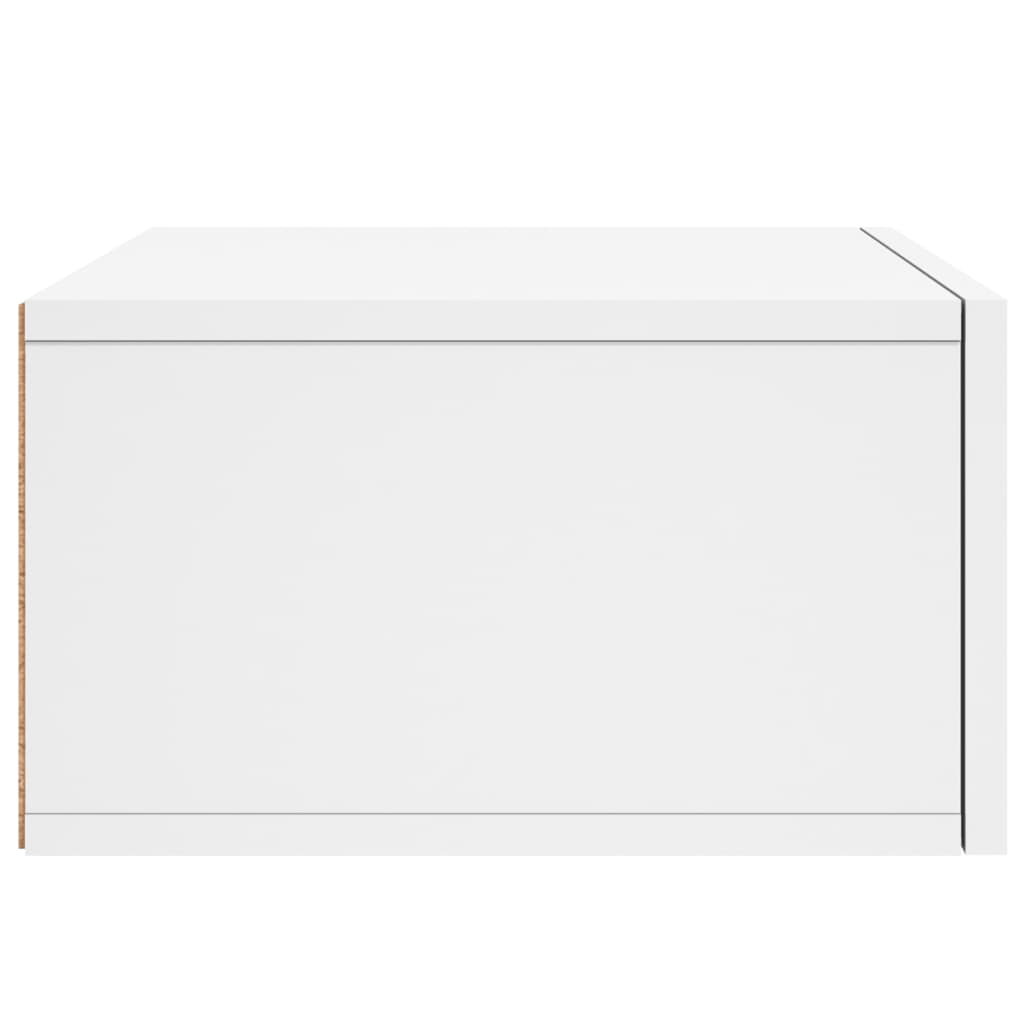 Nachtkastje wandgemonteerd 35x35x20 cm wit is nu te koop bij PeponiXL, paradijselijk wonen!