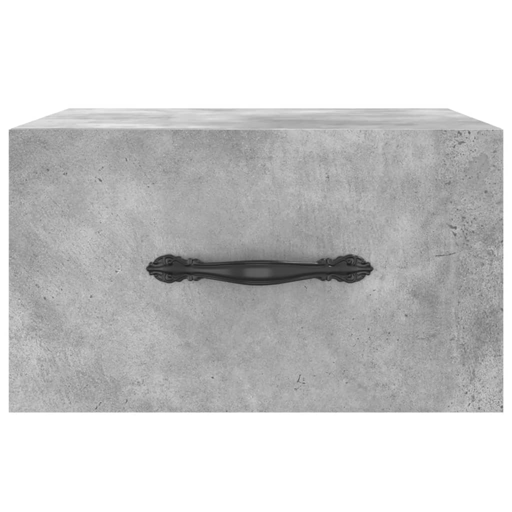 Nachtkastje wandgemonteerd 35x35x20 cm betongrijs is nu te koop bij PeponiXL, paradijselijk wonen!