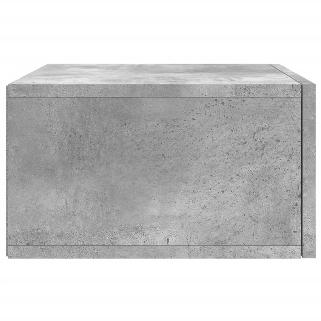 Nachtkastje wandgemonteerd 35x35x20 cm betongrijs is nu te koop bij PeponiXL, paradijselijk wonen!