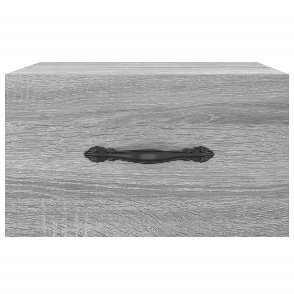 Nachtkastjes 2 st wandgemonteerd 35x35x20 cm grijs sonoma eiken is nu te koop bij PeponiXL, paradijselijk wonen!