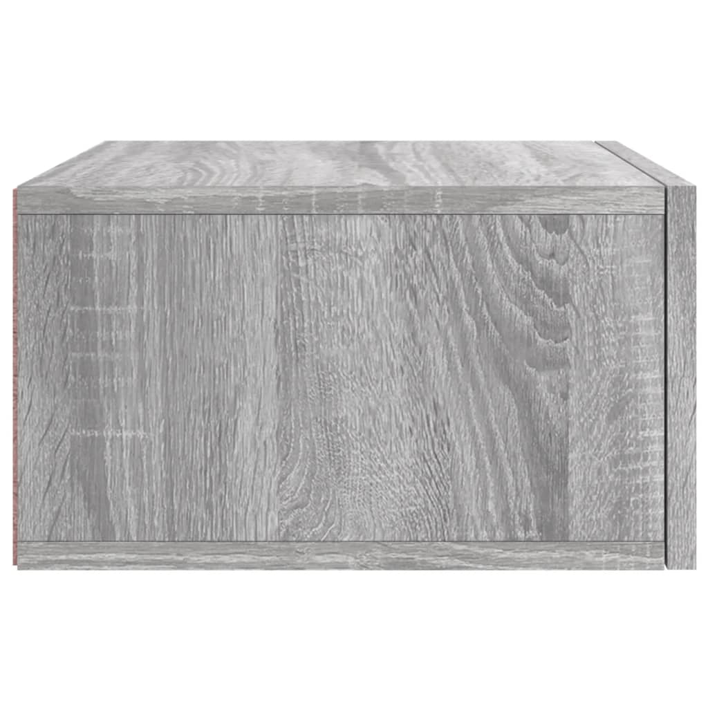 Nachtkastjes 2 st wandgemonteerd 35x35x20 cm grijs sonoma eiken is nu te koop bij PeponiXL, paradijselijk wonen!